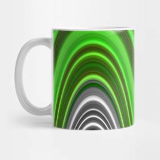 uplifting green and silver Mug